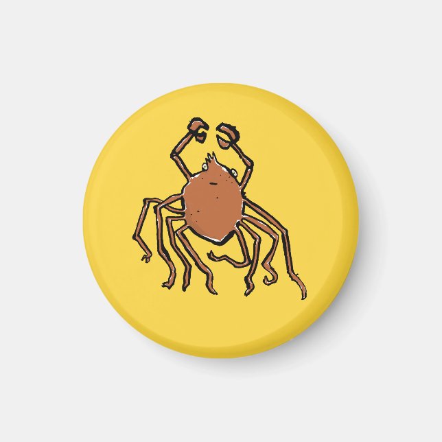 the groovy sea spider magnet (Front)