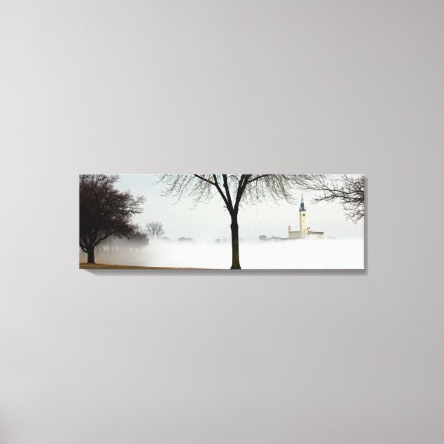 the Grosse Pointe Yacht Club, Lakeshore Drive... Canvas Print (Front)