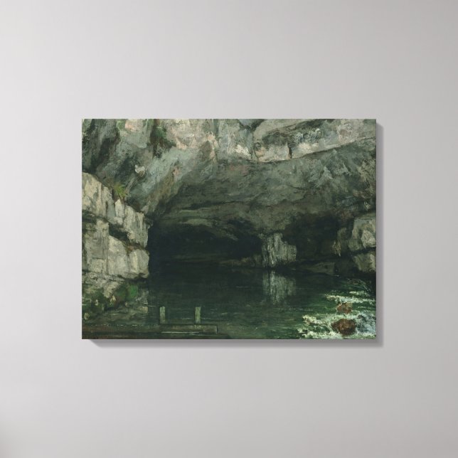 The Grotto of the Loue, 1864 Canvas Print (Front)