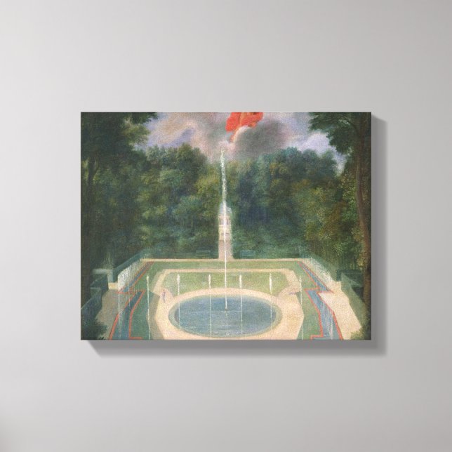 The Groves of Versailles with Mars Canvas Print (Front)
