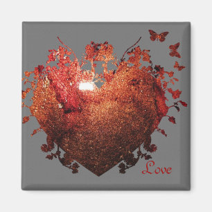 The Growing Heart Of Love Magnet !