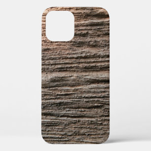 The grunged rusty on the wall isolated. Rust metal iPhone 12 Case