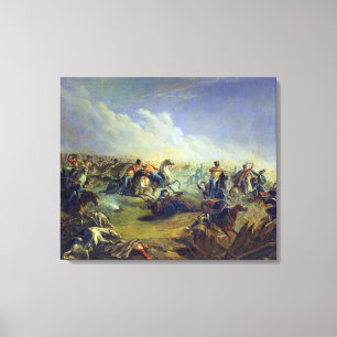 The Guard hussars attacking near Warsaw Canvas Print