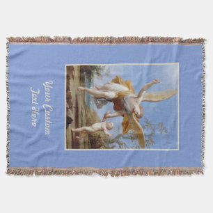 "The Guardian Angel" custom throw blanket