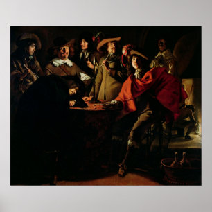 The Guards Smoking, 1643 Poster