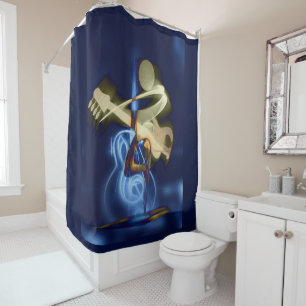 The Guitar Player, popular design Shower Curtain