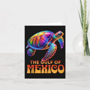 The Gulf Of Mexico Edm Music Rave Dance Sea Turtle Card