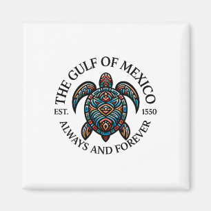 The Gulf Of Mexico Turtle And Resist 1 Magnet