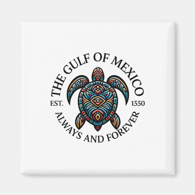 The Gulf Of Mexico Turtle And Resist 1  Magnet (Front)