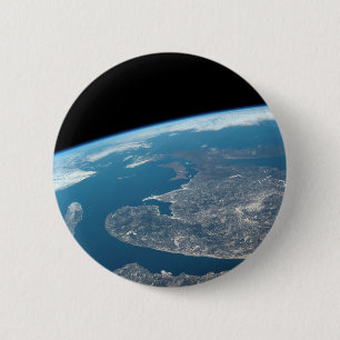 The Gulf Of St. Lawrence And Canada. 6 Cm Round Badge