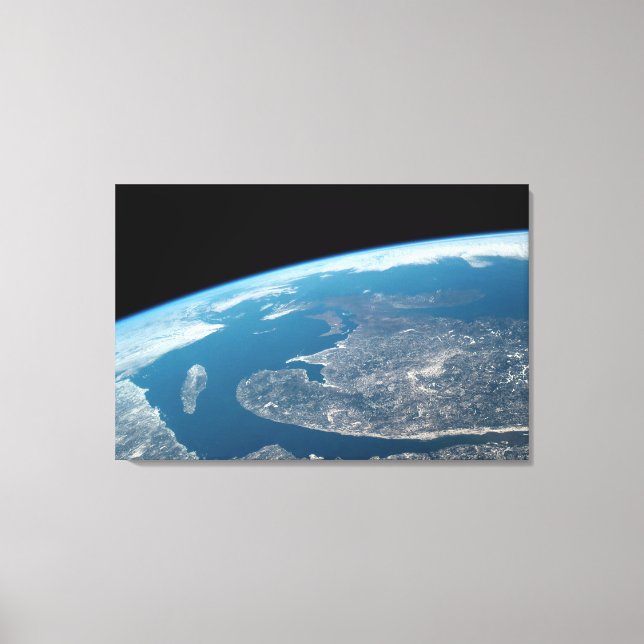 The Gulf Of St. Lawrence And Canada. Canvas Print (Front)