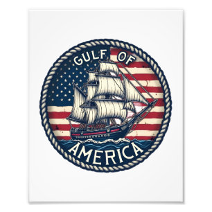 The Gulf Of Usa America Patriotic Photo Print