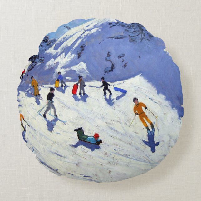 The Gully Belle Plagne 2004 Round Cushion (Front)