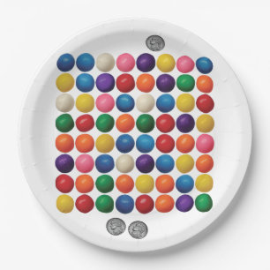 The Gumball Machine Paper Plate