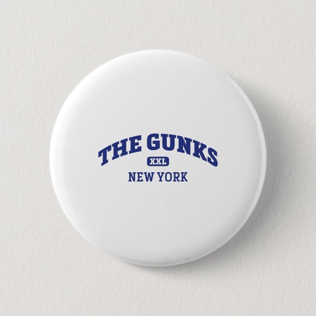 The Gunks College Style Rock Climbing Area Design  6 Cm Round Badge (Front)