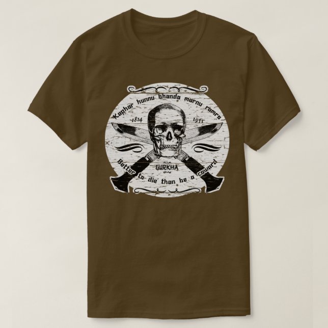 The Gurkhas distressed T-Shirt (Design Front)
