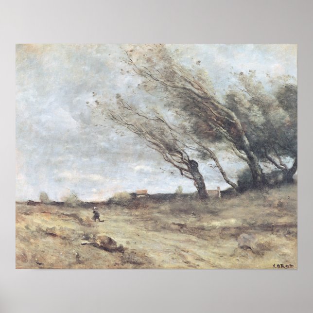 The Gust of Wind, c.1865-70 Poster (Front)