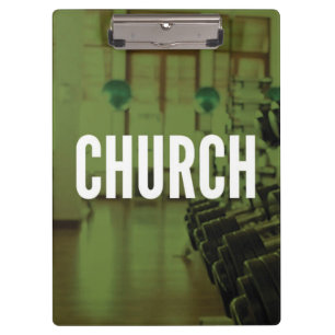 The Gym Is My Church - Workout Motivational Clipboard