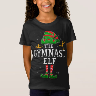The Gymnast Elf Group Matching Family Christmas Fu T-Shirt