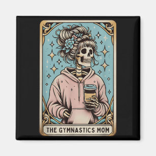 The Gymnastics Mama Tarot Card Funny Halloween Magnet