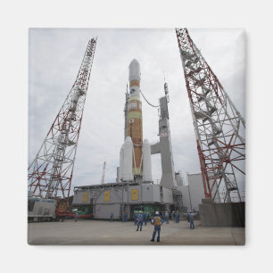 The H-IIB rocket on the launch pad Magnet