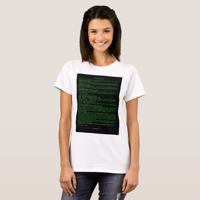 The Hacker's Manifesto T-Shirt (Front Full)