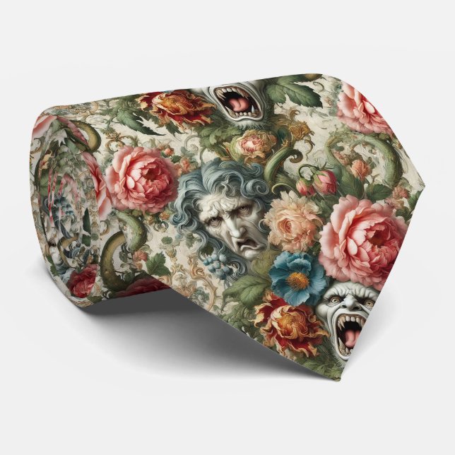 The Hag & the Howl – Gothic Victorian  Tie (Rolled)