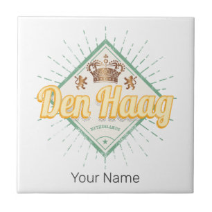 The Hague City Netherlands Retro Holland Vintage Tile