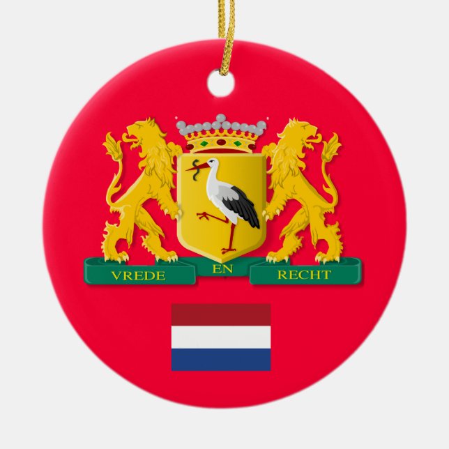 The Hague Netherlands Custom Christmas Ornament (Front)