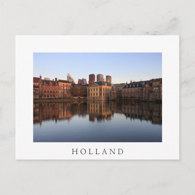 The Hague skyline in the Netherlands Postcard (Front)