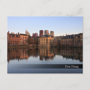 The Hague skyline in the Netherlands Postcard