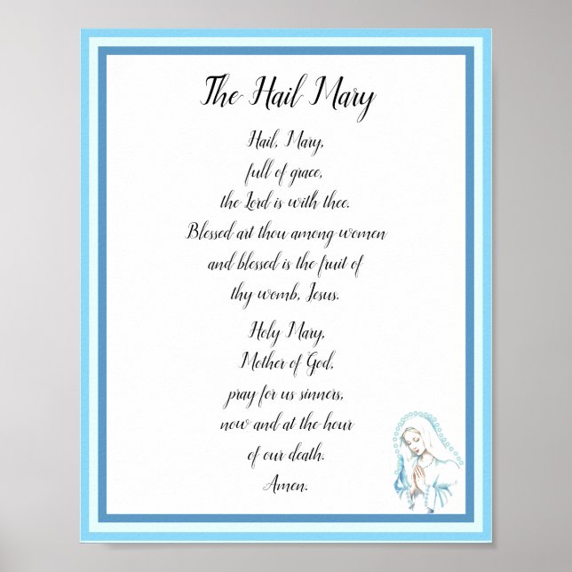 The Hail Mary Prayer Poster (Front)