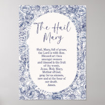 The Hail Mary Prayer Wall Art