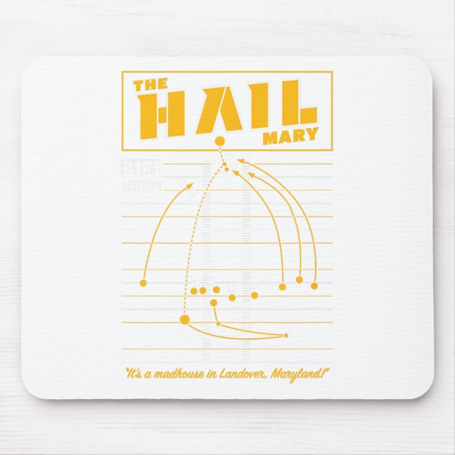 The Hail Mary - Washington  Mouse Pad (Front)