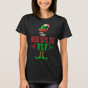The Hair Stylist Elf Christmas ELF Hair Stylist Fa T-Shirt