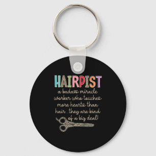 The Hairapist Hairdresser Definition Funny Hair St Key Ring