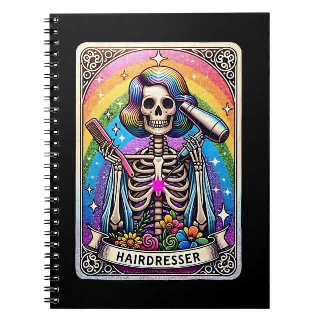 The Hairdresser Tarot Card Notebook (Front)