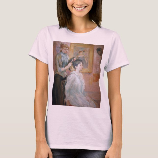 The Hairstylist (by Berthe Morisot) T-Shirt (Front)