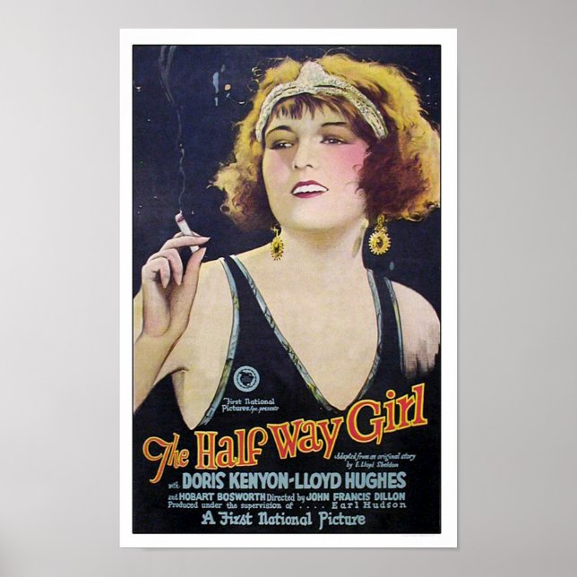 The Half Way Girl Vintage Movie Poster (Front)
