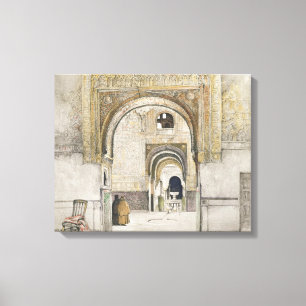 The Hall of the Two Sisters (Sala de las dos Herma Canvas Print