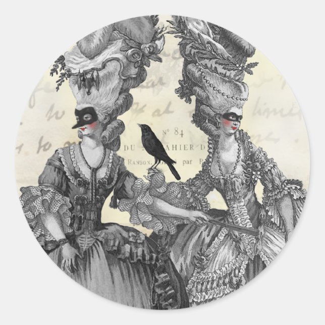 The Halloween Ball Classic Round Sticker (Front)