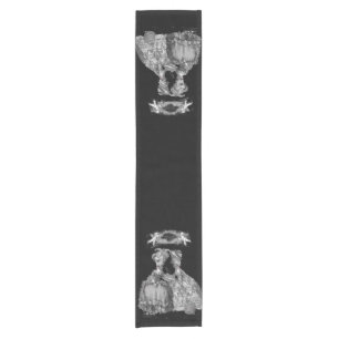 The Halloween Ball (on black) Short Table Runner