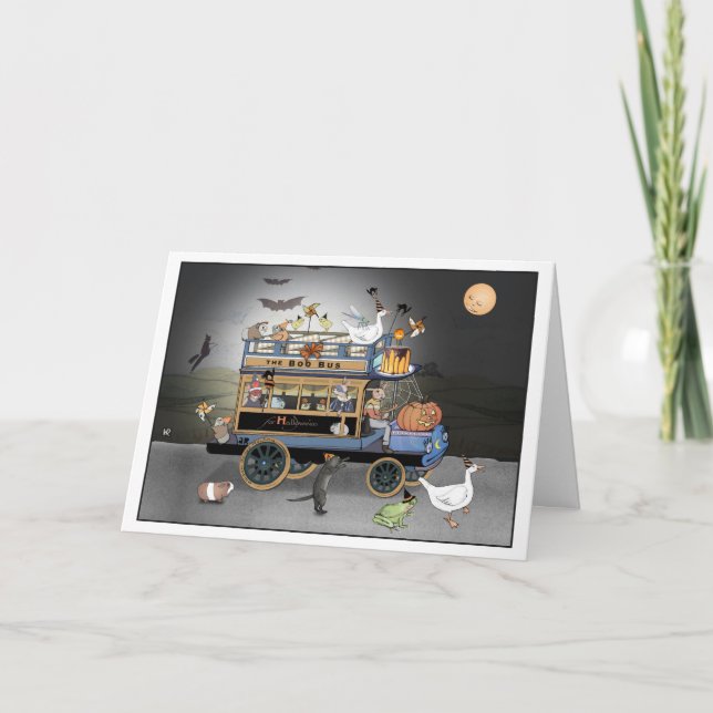 The Halloween Boo! Bus Card (Front)