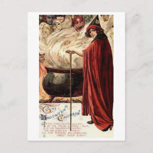 The Halloween Cauldron Postcard