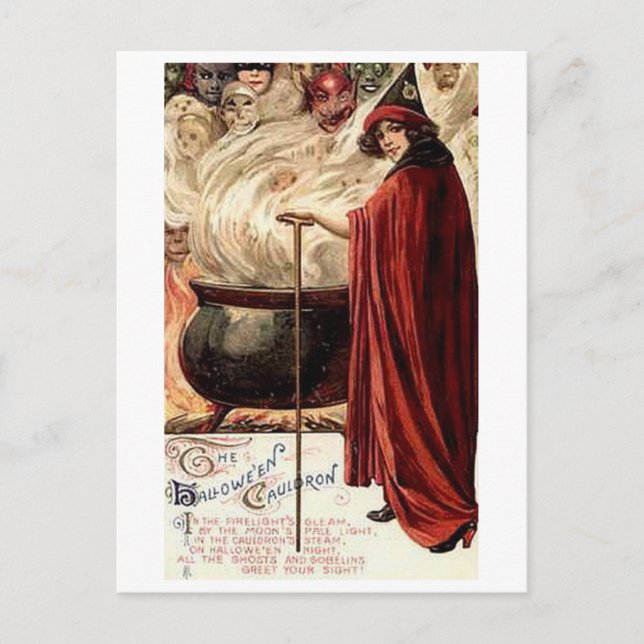 The Halloween Cauldron Postcard (Front)