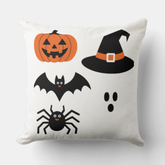 The Halloween Ghosts Throw Pillow: Spooky New Mode Cushion