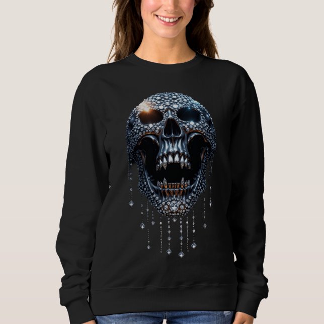 The Halloween "Spooky Bling" Sweatshirt (Front)