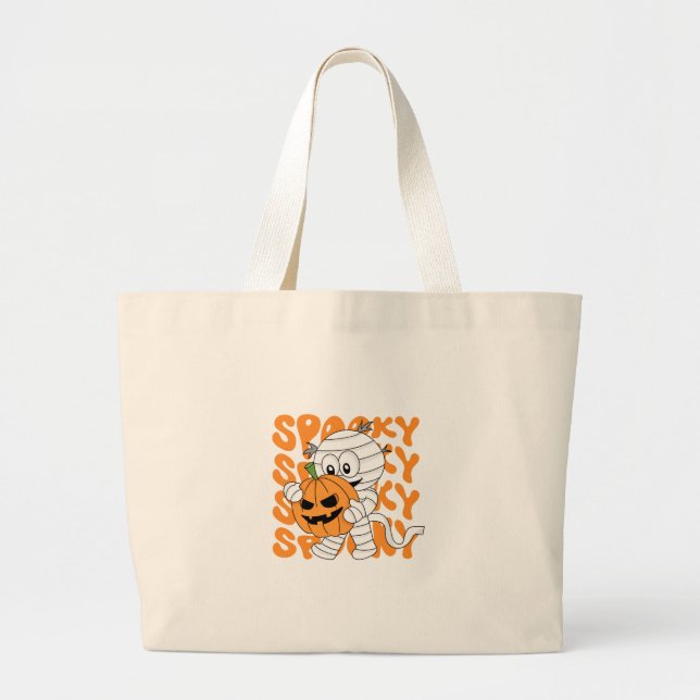 The Halloween world is full of surprises. Large Tote Bag (Front)