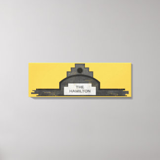 the hamilton signage canvas print