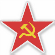 The Hammer And Sickle Star - v2 (red)